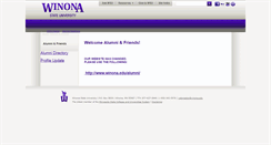 Desktop Screenshot of alumni.winona.edu